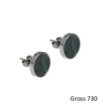 Ohrstecker Uni 730/740-PM-Schwarz
